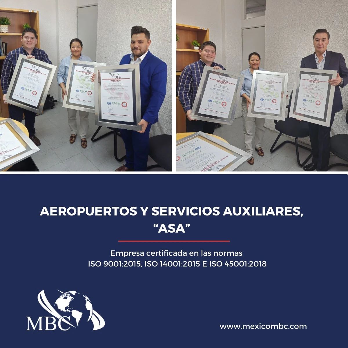ASA certificado ISO 14001 - Sistema Ambiental